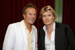 Amsterdam 28 augustus 2006
Modeshow Ronald Kolk in krasnapolsky.
Hans Klok met zijn vriend