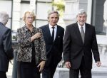Rotterdam 16 september 2006
Herdenkingsdienst voor hr v Vollenhoven in Hulskamp gebouw.
Ruud Lubbers met zijn vrouw Ria en Jan Willem v Vollenhoven