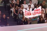 Eindhoven, 3 September 2006
Dancing On Ice ( 2e avond )
Katja Schuurman met Bas Westerweel en een groot spandoek
