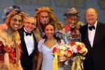 Utrecht, 9 September 2006
Beatrixhal. Permiere musical THE WIZ
Nurlaila Karim samen met Danny Yanga ( Vogelverschrikker ), Jerrel Houtsnee ( Blikkeman ) en Jeroen Phaff ( Laffe Leeuw )
Joop v d Ende en