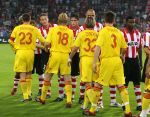 Eindhoven, 12 September 2006 Eerste wedstrijd ChampionsLeague Seizoen 2006/2007 eindstand 0-0
Elftal van FC Liverpool met o.a. Boudewijn Zenden en Dirk Kuyt