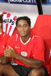 Eindhoven, 12 September 2006 PSV-FC Liverpool. 1e wedstrijd in de Champions League Seizoen 2006/2007 eindstand 0-0
Patrick Kluivert voor de eerste maal op de reservebank
