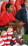 Eindhoven, 12 September 2006 PSV-FC Liverpool. 1e wedstrijd in de Champions League Seizoen 2006/2007 eindstand 0-0
Patrick Kluivert voor de eerste maal op de reservebank