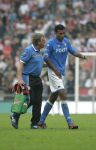 Eindhoven, 17 September 2006
Kompetitiewedstrijd PSV-Feyenoord, eindstand 2-1
Feyenoord-verzorger Gerard Meijer met Pierre v Hooijdonk