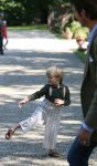 Apeldoorn, 9 September 2006
Fotosessie bij Kasteel 't Loo 
Prins Lucas voetballend met zijn papa