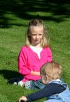 Apeldoorn, 9 September 2006
Fotosessie bij Kasteel 't Loo 
Prinses Anna met haar broertje Prins Lucas en zusje Prinses Felicia