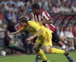 Eindhoven, 12 September 2006 Eerste wedstrijd ChampionsLeague Seizoen 2006/2007 eindstand 0-0
Stephan Warnock in duel met Jeferson Farfan