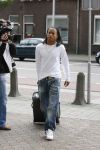 Eindhoven, 4 September 2006
Philips Stadion, bijeenkomst eerste training Nederlands elftal voor de wedstrijd tegen Wit Rusland.
Urby Emanuelson bij aankomst