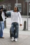 Eindhoven, 4 September 2006
Philips Stadion, bijeenkomst eerste training Nederlands elftal voor de wedstrijd tegen Wit Rusland.
Urby Emanuelson bij aankomst