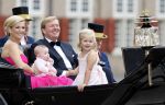 Apeldoorn 1 september 2007
Prins Willem Alexander viert zijn 40e verjaardag op paleis het Loo met Maxima Alexia Ariane en Amalia.