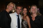 Noordwijk, 1 September 2007 Jacky Fair met o.a. modeshow van Danie Bles.
Op de foto v.l.n.r.: Anouk Smulders, Tom Sebastian, Renee Vervoorn en Irma v Hove ( Vriendin van Anouk )
