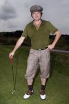 Zandvoort 18 augustus 2007
Beau v Erven Dorens met korte broek en pet golfend  tijdens Charity challenge tijdens KLM open.