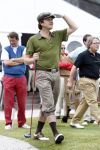 Zandvoort 18 augustus 2007
Beau v Erven Dorens met korte broek en pet golfend  tijdens Charity challenge tijdens KLM open.