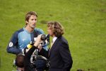 Amsterdam 8 september 2007
kwalificatieduel voor EK tussen Nederland en Bulgarije in de amsterdam arena. Nederland wint met 2-0. hans Keraay jr en Edwin v d Sar