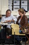 Amsterdam 18 augustus 2007
Huub Stapel met zijn vrouw Resie op terras.