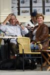 Amsterdam 18 augustus 2007
Huub Stapel met zijn vrouw Resie op terras.