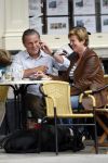 Amsterdam 18 augustus 2007
Huub Stapel met zijn vrouw Resie op terras.