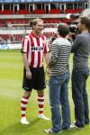 Eindhoven, 28 Augustus 2007
PSV Selektie, Seizoen 2007/2008
Jeroen v d Berk die moets fungeren als stand-in voor Jan Kromkamp in gesprek met Omroep Brabant TV