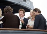 Amsterdam 30 augustus 2007
Eindfeest van Talpa op de supperclub boot. John de Mol Jr, Anouk Smulders en Winston Gerschtanowitz