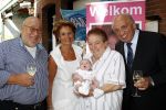 Rotterdam 25 augustus 2007
Babyshower voor Indy de dochter van Leontien v Moorsel en Michael Zijlaard. Joop Zijlaard met vrouw enb de ouders van Leontien