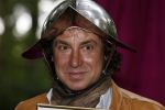 Drunen 22 augustus 2007
Marc Borsato wordt tot Baron van het Land v ooit geslagen. Marc op paard.
