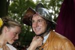 Drunen 22 augustus 2007
Marc Borsato wordt tot Baron van het Land v ooit geslagen. Marc op paard.