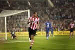 Eindhoven, 25 Augustus 2007 Eerste thuiswedstrijd Seizoen 2007/2008 PSV-NEC, eindstand 5-0
Otman Bakkal is erg blij met zijn doelpunt (4-0) 
Foto Ronald Otter