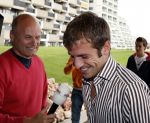 Noordwijk 20 augustus 2007
De spelers van het nederlands elftal verzamelen in hotel huis ter duin voor de oefenwedstrijd tegen zwitserland. Rafael v d Vaart