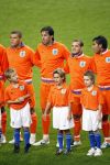 Amsterdam 8 september 2007
kwalificatieduel voor EK tussen Nederland en Bulgarije in de amsterdam arena. Nederland wint met 2-0. Wilfred Bouma Ruud v Nistelrooy Wesley Sneijder en Gioavanni v Bronkhorst