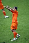 Amsterdam 8 september 2007
kwalificatieduel voor EK tussen Nederland en Bulgarije in de amsterdam arena. Nederland wint met 2-0. Ruud v Nistelrooy blij na doelpunt
Pe