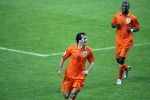 Amsterdam 8 september 2007
kwalificatieduel voor EK tussen Nederland en Bulgarije in de amsterdam arena. Nederland wint met 2-0. Ruud v Nistelrooy blij na zijn doelpunt