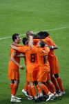 Amsterdam 8 september 2007
kwalificatieduel voor EK tussen Nederland en Bulgarije in de amsterdam arena. Nederland wint met 2-0. Ruud v Nistelrooy blij na zijn doelpunt