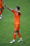 Amsterdam 8 september 2007
kwalificatieduel voor EK tussen Nederland en Bulgarije in de amsterdam arena. Nederland wint met 2-0. Ruud v Nistelrooy blij na doelpunt