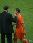 Amsterdam 8 september 2007
kwalificatieduel voor EK tussen Nederland en Bulgarije in de amsterdam arena. Nederland wint met 2-0. Wesley Sneijder met Marco v Basten