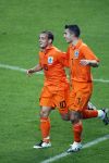 Amsterdam 8 september 2007
kwalificatieduel voor EK tussen Nederland en Bulgarije in de amsterdam arena. Nederland wint met 2-0. Wesley Sneijder scoort de 1-0. met Robin v Persie