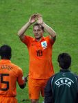 Amsterdam 8 september 2007
kwalificatieduel voor EK tussen Nederland en Bulgarije in de amsterdam arena. Nederland wint met 2-0. Wesley Sneijder met  Clarence Seedorf
