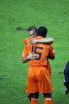 Amsterdam 8 september 2007
kwalificatieduel voor EK tussen Nederland en Bulgarije in de amsterdam arena. Nederland wint met 2-0. Wesley Sneijder met Clarence Seedorf