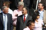 Rotterdam, 20 September 2009
Kompetitiewedstrijd Feyenoord-PSV, eindstand 1-3 Seizoen 2009/2010
Burgemeester Ahmed Aboutaleb met bestuurslid Gerard Kerkum