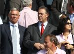 Rotterdam, 20 September 2009
Kompetitiewedstrijd Feyenoord-PSV, eindstand 1-3 Seizoen 2009/2010
Burgemeester Ahmed Aboutaleb met bestuurslid Gerard Kerkum