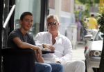 Amsterdam 20 augustus 2009
Bram en Nathan Moszkowicz op terras op de pc hooftstraat.
Peter Smulders bv