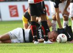 Rotterdam, 20 September 2009
Kompetitiewedstrijd Feyenoord-PSV, eindstand 1-3 Seizoen 2009/2010
Blessurebehandeling Danny Koevermans door fysiotherapeut Cees v d Linden