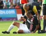 Rotterdam, 20 September 2009
Kompetitiewedstrijd Feyenoord-PSV, eindstand 1-3 Seizoen 2009/2010
Blessurebehandeling Danny Koevermans door fysiotherapeut Cees v d Linden