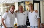 Zandvoort 19 augustus 2009
Edwin Smulders samen met zijn jongere broer Junior Smulders en Peter Hedblom op Golfbaan De Kennemer