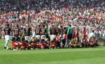 Rotterdam, 20 September 2009
Kompetitiewedstrijd Feyenoord-PSV, eindstand 1-3 Seizoen 2009/2010
Feyenoord-PSV 2009 met de mascottes voor aanvang van de wedstrijd