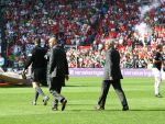 Rotterdam, 20 September 2009
Kompetitiewedstrijd Feyenoord-PSV, eindstand 1-3 Seizoen 2009/2010
Fred Rutten met zijn assistent Erik ten Hag lopend naar de bank