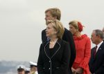 New York 8 september 2009
Prins Willem Alexander Prinses Maxima Michael Bloomberg (Burgemeester NY) en Hillary Clinton op vliegdekschip Intrepid. Welkomst ceremonieel van NYC 400.
Peter Smulders bv