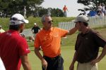 Zandvoort 19 augustus 2009
KLM open golf de Pro am. Johan Cruijff met Olazabal en Maarten Lafeber
Peter Smulders bv