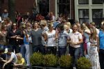 Amsterdam 1 augustus 2009
Gay pride op de amsterdamse grachten. Nicolette Kluijver met haar nieuwe vriend
Peter Smulders bv