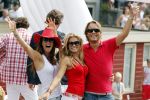 Amsterdam 1 augustus 2009
Gay pride op de amsterdamse grachten. Nicolette v Dam met vriend Bas Smit
Peter Smulders bv