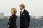 New York 8 september 2009
Prins Willem Alexander Prinses Maxima Michael Bloomberg (Burgemeester NY) en Hillary Clinton op vliegdekschip Intrepid. Welkomst ceremonieel van NYC 400.
Peter Smulders bv
